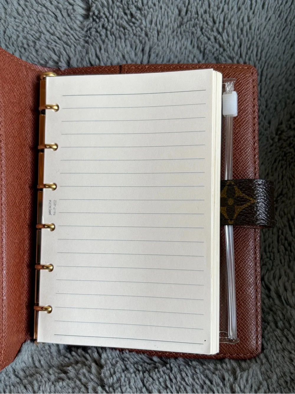 Louis Vuitton Monogram Compact Agenda in Brown and Gold